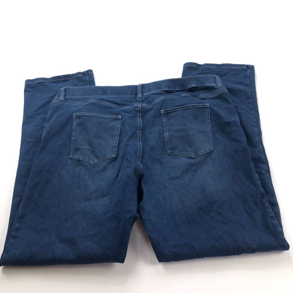 Betabrand Straight Leg XXL (Fits 39W 30L) High Rise Denim Jeans W5004